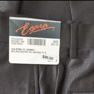 Egara Men's Black Dress Pants